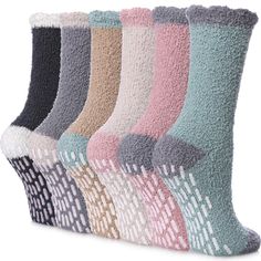 PRICES MAY VARY. SOFT SOCKS MATERIAL: The fuzzy socks for women are made of premium polyester and spandex, which provides the dual comfort of warmth and softness. Soft cloud-like fluffy material will keep your feet and toes warm on cold morning COZY SOCKS SIZE: These women design plush socks are US standard sizes for us women's 6-10. These elastic fuzzy socks will not compress your legs giving you the best, comfortable wear experience for everyday activities and even during sleep. NON-SLIP GRIPP Women Hospital, Hospital Socks, Fleece Socks, Fashion Funny, Non Slip Socks, Fluffy Socks, Exercise Yoga, Soft Sock, Fuzzy Slippers