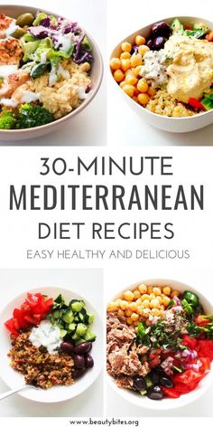 the 30 - minute mediterranean diet is easy and delicious