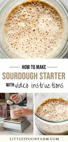 how to make sourdough starter with video instructions