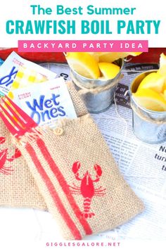 the best summer crawfish boil party backyard party idea is featured in this post