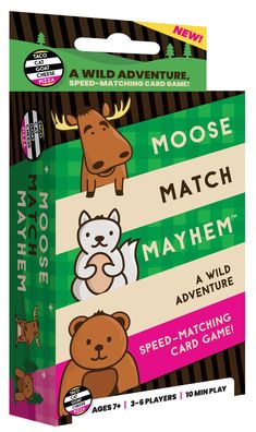 the card game moose match is in its packaging