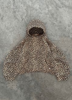 Glizm S Cheetah Hoodie 25$ TODAY ONLY Leopard Print Fashion, Zipper Shirt, Streetwear Fits, Hoodie Oversize, Leopard Fashion, Loose Pullover, Cooler Look, Sleeves Clothing, Hip Hop Streetwear