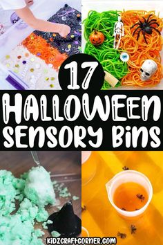 halloween activities for kids to make with their hands and fingers, including sprinkles,