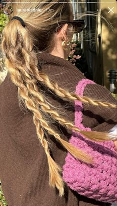 Light Acadamia Womens Fashion, Day 1 Hairstyles, Dresses With Sweaters Over It, Mamma Mia Hair, Hairstyles For All Hair Types, Hair Styles For Long Hair, Fun Hairstyles, Styles For Long Hair, Sport Hair