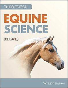 a horse with the words equine science on it