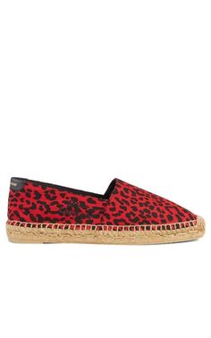 Signature Leopard-Print Flat Espadrilles Saint Laurent Saint Laurent Logo, Chevron Jewelry, Leopard Print Flats, Shoes Flats Sandals, Balenciaga Designer, Global Style, Lace Up Sandals, Boots And Sneakers, Flat Espadrilles