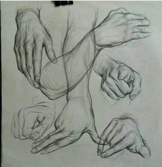 a drawing of hands reaching out to each other