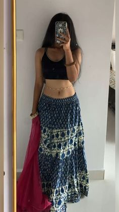 Asian Style Dress, Indian Skirt, Adah Sharma, Desi Fits, Beautiful Casual Dresses, Top Girl, Casual Indian Fashion, Self Portrait Poses