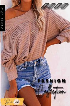 Sexy Striped Off-shoulder Sweater Trendy Stretch Off-shoulder Top For Fall, Trendy Stretch Off-shoulder Sweater, Trendy Off-shoulder Top For Fall, Casual Off-shoulder Top For Fall Night Out, Trendy Off-shoulder Top For Night Out In Fall, Knitwear Sweater, Solid Sweaters, Oversized Jumper, Off Shoulder Sweater