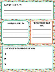 the printable teacher's note cards are great for students to use