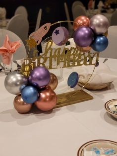 Space moon sun Galaxy Centerpiece Ideas Birthday, Outer Space Centerpiece, Diy Space Centerpiece, Planets Centerpieces, Space Balloon Centerpiece, Boy Birthday Centerpiece Ideas, Outer Space Centerpiece Ideas, Space Birthday Centerpieces, Planet Centerpieces