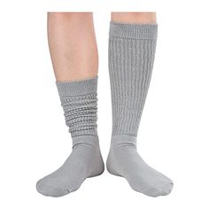 Slouch SocksOur gray scrunch socks are designed for women and girls, offering a lightweight, non-bulky, and comfortable fit.Size & PackageOne size fits most. Our women's scrunchie socks are designed to fit for women' s shoe size 5-10. Each pair of cotton thin socks comes in a plastic zippered bag.Quality MaterialOur long socks are made of 90% Cotton, 8% Nylon, 1% Spandex and 1% Polypropylene to ensure they are soft, comfortable, stretchy, and breathable.Slouchy DesignAdjust the length to your pr Scrunchie Socks, Scrunch Socks, 80s Gift, 90s Gift, Gray Socks, Slouch Socks, Grey Socks, Zippered Bag, Socks For Women