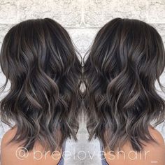 Balayage Hair Grey, Gray Highlights, Grey Ombre Hair, Thick Wavy Hair, Brown Balayage, Hair 2018, Super Hair, Ash Gray