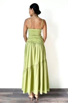 Gilat Dress – lakeyo Apple Green Dress, Green Wedding Guest Dresses, Western Style Dresses, Lime Green Dress, Maid Of Honour Dresses, Wool Winter Coat, A Million Dollars, Zip Design, Green Maxi