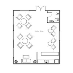 the floor plan for an office