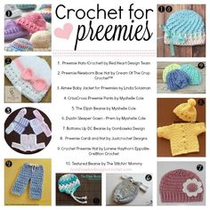 crochet patterns for baby clothes and hats