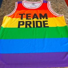 It's Brand New Without Tags. Rainbow Tank Top, Pride Rainbow, Rainbow Pride, Red Yellow, Tank Top Shirt, Mens Shirts, Man Shop, Tank Top, Rainbow