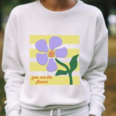 Embrace the beauty of nature with our Floral Nature sweatShirt - a delightful blend of botanical aesthetics and garden lover vibes. Whether you're a nature enthusiast or simply appreciate the charm of wildflowers, this ladies' sweatshirt is perfect for you. Get yours today and let your style bloom! ** PRODUCTION TIME: 1-3 days (Usually 2 days) ** SHIPPING TIME: 2-5 days (Usually 3 days) ** DETAILS: Gildan 18000 - UNISEX SIZING, not a Women's size! They are meant to have a relaxed fit, please ref White Floral Print Cotton Sweater, Trendy Cotton Floral Print Sweater, White Floral Print Casual Sweatshirt, Casual White Floral Print Sweatshirt, Spring Botanical Cotton Sweatshirt, Spring Plants Print Cotton Sweatshirt, Botanical Cotton Sweatshirt For Spring, Spring Crew Neck Sweatshirt With Plant Print, Botanical Style Cotton Sweatshirt For Spring