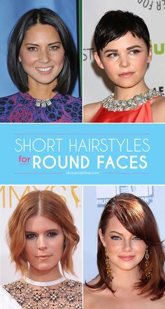 Love Short Hairstyles For Round Face? wanna give your hair a new look? Short Hairstyles For Round Face is a good choice for you. Here you will find some super sexy Short Hairstyles For Round Face, Find the best one for you, #ShortHairstylesForRoundFace #Hairstyles #Hairstraightenerbeauty Women With Round Faces, Short Hairstyles For Round Faces, Bangs For Round Face, Round Face Shape, Look Short, Hair Affair, Short Hair Styles For Round Faces, Hair Color And Cut, Round Faces