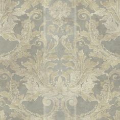 an old wallpaper pattern in grey and gold