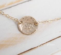 Initial Disc Necklace, Hammered Necklace, Gold Disc Necklace, Pink Swarovski, Sterling Silver Cross Pendant, Gold Name Necklace, Gold Cross Necklace, Initial Necklace Gold, Dainty Gold Necklace