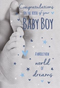 congratulationss on the birth of your baby boy, a whole new world of dreams