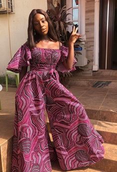 Palazzo Jumpsuit Styles, Palazzo Jumpsuit Outfit Classy, Ankara Palazzo Jumpsuit, Stylish Jumpsuit Fashion, Ankara Jumpsuits For Women Classy, Jumpsuit Styles For Ladies, Latest Ankara Jumpsuit Styles, Jumpsuit Ankara, Ankara Jumpsuit Styles