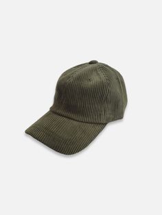 Corduroy Ball Cap | Hunter Green Winter Hat With Adjustable Curved Visor, Winter Hat With Curved Visor And Adjustable Fit, Adjustable Corduroy Six-panel Hat, Adjustable Six-panel Corduroy Hat, Adjustable Corduroy Baseball Cap, Adjustable Corduroy Hat For Everyday, Casual Adjustable Corduroy Baseball Cap, Green Cap, Green Corduroy