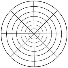 an image of a circle that is in the middle of it, with four intersecting sections