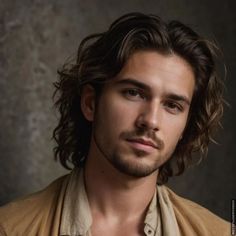 This medium-length wavy lob (long bob) brings layers into play, with the waves giving it movement. The layers provide dimension, creating a fuller look while keeping the style relaxed. Great for men who want a balanced style that can easily go from casual to polished. #MensStyle #ModernGentleman #Hair #Hairstyle #Haircut #MensGrooming #hairstylesforthinhair #buzzcut #messyfringe #haircuttingstyle #sassyhairolder #buzzcutmasculino #WavyStyle Medium Length Men’s Curly Hair, Mens Medium Length Curly Hairstyles, Male Shoulder Length Curly Hair, Hairstyles For Men Medium Length Hair, Men Medium Long Hairstyles, Men Medium Curly Hair, Long Wavy Hair Men Medium, Men’s Long Hairstyles Wavy, Old Hairstyles Men