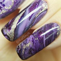 Geode Nails, Stone Nails, Peacock Nails, Designer Nails, Nails Opi, Marble Nail, Nail Techniques