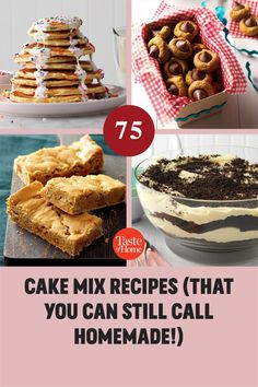 cake mix recipes that you can still call home made, including cookies and desserts