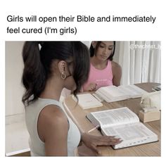 girls will open their bible and immediately feel curf i'm girl - meme