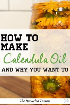 The calendula flower has many AMAZING benefits. How to make your own healing calendula oil. This calming calendula herb is the natural answer you need for skin, wounds, acne, burns, cut, scrapes, rashes and so much more! #calendulaoil #diyskincare #calendulaoildiy #herbalremedies #medicinalherbs #calendulauses #howtomakecalendulaoil #calendualoilbenefits Calendula Oil Diy, Homemade Oils, Calendula Oil, Natural Healing Remedies, Diy Remedies, Natural Therapy, Natural Diy, Natural Health Remedies, Skin Food