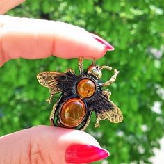 Amber Brooch, Gold Bra, Brooch Handmade, Bee Brooch, Brass Antique, Animal Brooch, Brooch Jewelry, Brooches Handmade