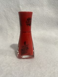 Sally Hansen Insta-Dri Fast Dry Nail Polish "THE UN-RED" #681. Dry Nails Fast, Dry Nail Polish, Sour Patch, Dry Nails, Beauty Nail, Sally Hansen, Manicure, Nail Polish, Nails