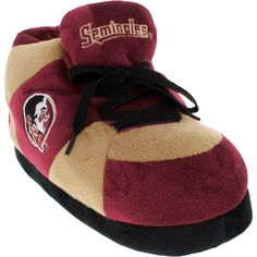 Support your favorite NCAA team while keeping your toes cozy and warm with these plush comfy feet sneaker slipper, featuring a Alabama Crimson Tide logo. Support your favorite NCAA team while keeping your toes cozy and warm with these plush comfy feet sneaker slipper, featuring a Alabama Crimson Tide logo.  Officially Licensed Memory foam cushioning comforts your step Laces add the finishing touch Women's sizes: Small 6 to 7 / Medium 7.5 to 9 / Large 9.5 to 11 / X-Large 11.5 to 13 / XX-Large 13. Bobby Bowden, Tide Logo, Alabama Crimson Tide Logo, Florida State Seminoles, Sneaker Slippers, Auburn Tigers, Georgia Bulldogs, Alabama Crimson, Alabama Crimson Tide