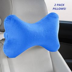 Bookishbunny 2 Packs Memory Foam Car Seat Head Rest Support Pillow Neck Pain Relief Bone Travel Cushion The Bone Shaped Car Pillow will provide you the support you lack, keeps your head in a better posture. Helps to restore neck's natural curve and alleviate neck and shoulder pain while driving. Our Neck Pillow is great for Traveling in the car. If your headrest adjusts in your car, you can use the strap to place on the headrest. Will work on most cars and trucks. Two pack Pillows! Soft & Comfor Cervical Pain, Shoulder Support, Neck Pain Relief, Neck And Shoulder Pain, Neck Pillow Travel, Better Posture, Memory Foam Pillow, Neck Support, Support Pillows