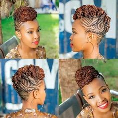 Cornrows Natural Hair, Mohawk Braid, Beautiful Braided Hair, African Hair Braiding Styles, Natural Hair Twists, Hair Twist Styles, Braided Wig, Natural Hair Styles Easy