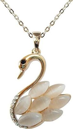 Navachi Gold Plated Swan Bird Created-opal Crystal Pendant Necklace 16"+2" Swan This is a lovely pendant and necklace, Flying swan, take you into the natural world, noble. Exquisite technology, perfect plating, We are committed to provide the best quality products. The best gift for yourself or relatives and friends. Chain Length:40cm(16")-45cm(18"), Pendant Size: 1.9cm X 2.8cm(1.0inch=2.54cm),1 PCS 8 grams High quality products Wrapping: Gift Box,Wipe Cloth,Yarm Bag Care Instructions: Do not spray perfume directly on the jewelry. Please avoid contacting with wax, alkali, bleach, correction fluid and other corrosive substances. Please avoid wear it when sweating a lot, bathing or sleeping. Make sure to use a soft cloth to wipe off body oils after wearing your jewelry to keep everything nic Flying Swan, Swan Bird, Correction Fluid, Spray Perfume, Crystal Pendant Necklace, Body Oils, Crystal Necklace Pendant, Opal Crystal, Perfume Spray