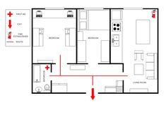 the floor plan for a small apartment