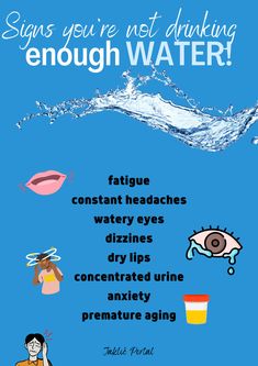 Drinking Enough Water, Constant Headaches, Not Drinking Enough Water, Free Homeschool Printables, Back Stretches For Pain, Watery Eyes, Learn Yoga, Back Pain Exercises