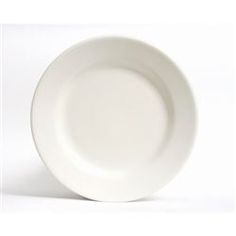 a white plate on a white background with no one in the photo looking at it