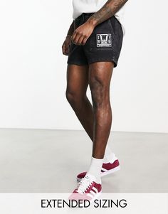 Shorts by ASOS DESIGN Take the short cut Regular rise Elasticated drawstring waist Functional pockets Patch detail Regular fit Sporty Denim Shorts, Black Jean Shorts For Summer Streetwear, Black Relaxed Fit Jean Shorts With Pockets, Black Relaxed Fit Jean Shorts For Streetwear, Sporty Black Denim Bottoms, Black Denim Knee-length Jean Shorts, Black Jean Shorts With Pockets, Black Knee-length Denim Jean Shorts, Shorts Streetwear