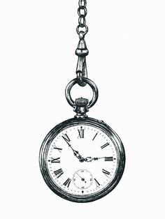 an old pocket watch hanging from a chain