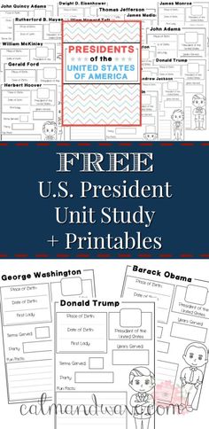 Homeschool Government Curriculum, Us History Projects, Teaching Social Studies Elementary, February Homeschool, Social Studies Printables, Homeschool Units, Unit Studies Homeschool, Social Studies Notebook