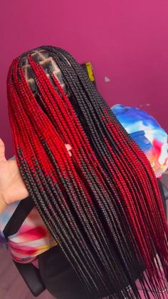 Color Braids, Ombre Braid, Feed In Braids Hairstyles, Single Braids, Pin Search, Box Braids Hairstyles For Black Women