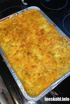 the casserole is ready to be cooked in the oven for dinner or dessert