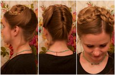 Outlander Hairstyles Tutorial, Black Widow Braids Tutorial, Rhaenyra Hair Tutorial, Medieval Hair Tutorial, Medieval Updo Hairstyles, Victorian Era Hairstyles, Half Updo Hairstyles, Medieval Hairstyles