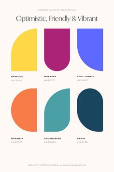 an image of different colors in the form of circles with text that reads, optimistic